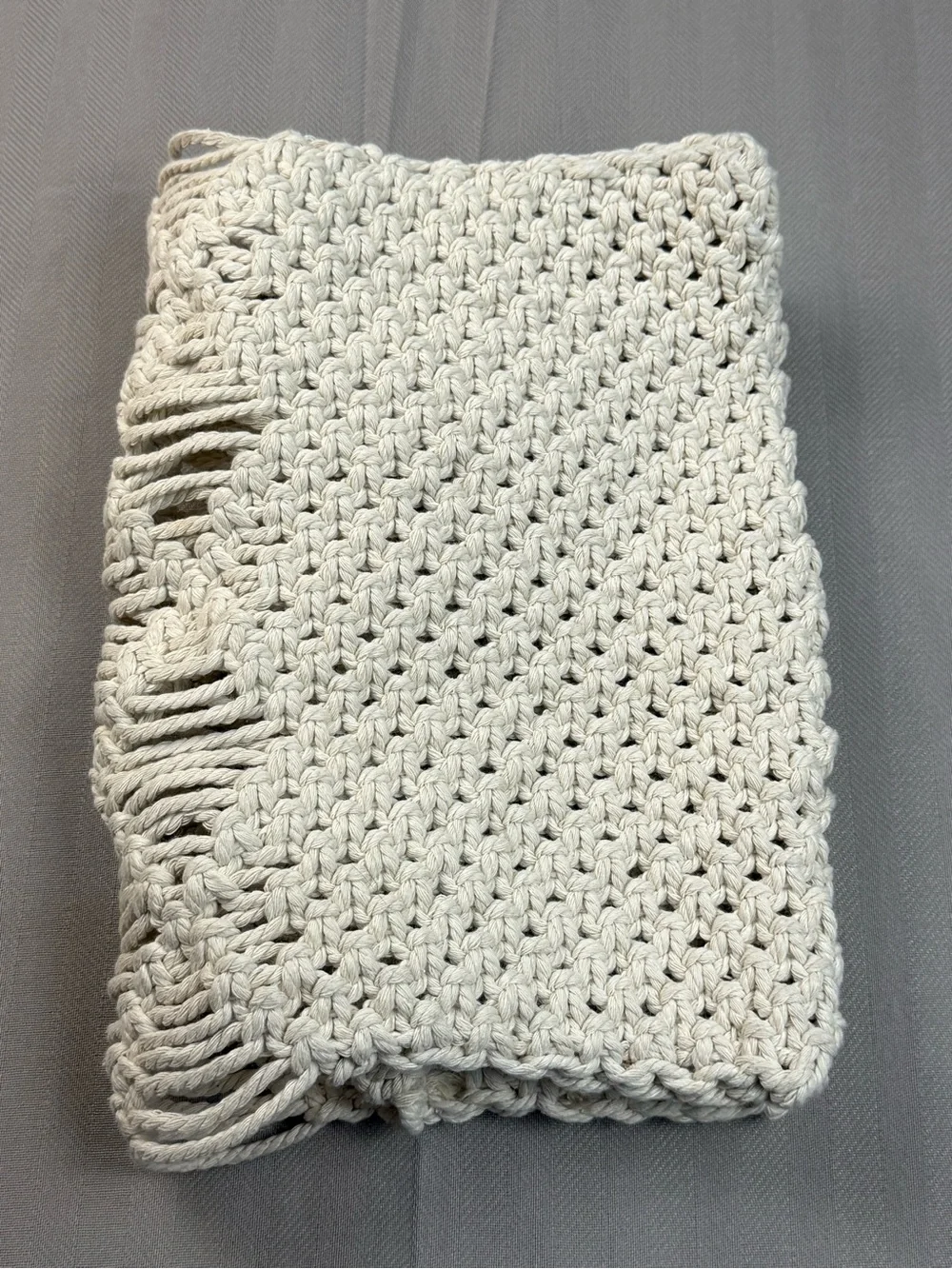 Handmade Ivory Crochet Bible Book Cover Boho